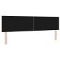 Preview: LED Kopfteil mit LED-Lichtleisten Creme 180 cm Polyester