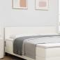 Preview: LED Kopfteil mit LED-Lichtleisten Creme 180 cm Polyester