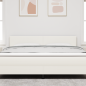 Preview: LED Kopfteil mit LED-Lichtleisten Creme 180 cm Polyester