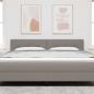 Preview: LED Kopfteil mit LED-Lichtleisten Taupe 180 cm Polyester