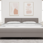 Preview: LED Kopfteil mit LED-Lichtleisten Taupe 180 cm Stoff