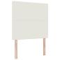 Preview: LED Kopfteil mit LED-Lichtleisten Creme 90 cm Polyester