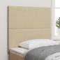 Preview: LED Kopfteil mit LED-Lichtleisten Grau-Grün 90 cm Cordstoff