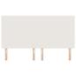 Preview: LED Kopfteil mit LED-Lichtleisten Creme 180 cm Polyester