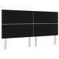 Preview: LED Kopfteil mit LED-Lichtleisten Creme 200 cm Polyester