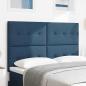 Preview: LED Kopfteil mit LED-Lichtleisten Blau 144 cm Stoff