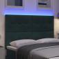Preview: LED Kopfteil mit LED-Lichtleisten Grün 160 cm Polyester