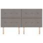 Preview: LED Kopfteil mit LED-Lichtleisten Taupe 180 cm Polyester