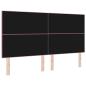 Preview: LED Kopfteil mit LED-Lichtleisten Rosa 180 cm Polyester