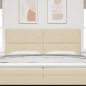 Preview: Kopfteil Creme 200 cm Stoff