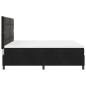 Preview: Boxspringbett mit Matratze Schwarz 180 x 200 cm Stoff