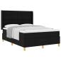Preview: Boxspringbett mit Matratze Schwarz 160 x 200 cm Stoff