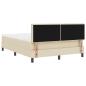 Preview: Boxspringbett mit Matratze Creme 160 x 200 cm Stoff