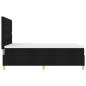 Preview: LED Boxspringbett mit Matratze Schwarz 160 x 200 cm Stoff