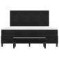 Preview: Boxspringbett mit Matratze Schwarz 180 x 200 cm Samt