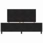 Preview: Boxspringbett mit Kopfteil Schwarz 180 x 200 cm Samt