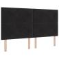 Preview: Boxspringbett mit Kopfteil Schwarz 180 x 200 cm Samt