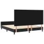 Preview: Boxspringbett mit Kopfteil Schwarz 180 x 200 cm Samt