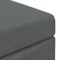 Preview: Hocker Dunkelgrau 41 x 41 x 40 cm Stoff und Pressholz