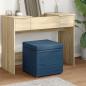 Preview: ARDEBO.de - Hocker Blau 41 x 41 x 40 cm Stoff und Pressholz