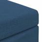 Preview: Hocker Blau 41 x 41 x 40 cm Stoff und Pressholz