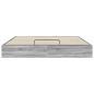 Preview: Ottoman Bettgestell Sonoma-Grau 203 x 160 x 25 cm Holzwerkstoff