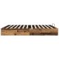 Preview: Ottoman Bettgestell Altholz 193 x 120 x 25 cm Holzwerkstoff
