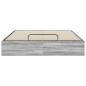 Preview: Ottoman Bettgestell Sonoma-Grau 203 x 150 x 25 cm Holzwerkstoff