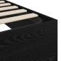 Preview: Ottoman Bettgestell Schwarz Eichen-Optik 193 x 120 x 25 cm