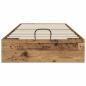 Preview: Ottoman Bettgestell Altholz 193 x 120 x 25 cm Spanplatte