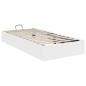 Preview: Ottoman Bettgestell Weiß 193 x 120 x 25 cm Spanplatte