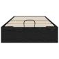 Preview: Ottoman Bettgestell Schwarz Eichen-Optik 90 x 200 cm