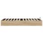 Preview: Ottoman Bettgestell Sonoma-Eiche 193 x 120 x 25 cm Spanplatte
