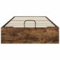Preview: Ottoman Bettgestell Räuchereiche 203 x 90 x 25 cm Holzwerkstoff