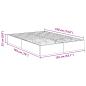 Preview: Ottoman Bettgestell Altholz 193 x 135 x 25 cm Holzwerkstoff