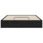 Preview: Ottoman Bettgestell Schwarz Eichen-Optik 193 x 120 x 25 cm