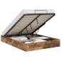 Preview: ARDEBO.de - Ottoman Bettgestell Altholz 193 x 120 x 25 cm Spanplatte