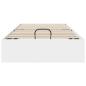 Preview: Ottoman Bettgestell Weiß 193 x 90 x 25 cm Holzwerkstoff