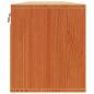 Preview: Wandschrank mit Regal mit Tür 2 pcs Wachsbraun 80 x 30 x 35 cm