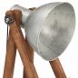 Preview: Stehlampe Silbern E27 Mango Massivholz