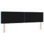 Preview: LED Kopfteil mit LED-Lichtleisten Dunkelblau 180 cm Polyester