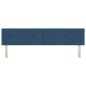 Preview: LED Kopfteil mit LED-Lichtleisten Blau 200 cm Polyester
