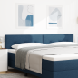 Preview: LED Kopfteil mit LED-Lichtleisten Blau 200 cm Stoff