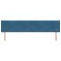 Preview: LED Kopfteil mit LED-Lichtleisten Blau 200 cm Polyester