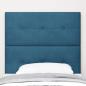 Preview: LED Kopfteil mit LED-Lichtleisten Blau 100 cm Polyester