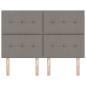 Preview: LED Kopfteil mit LED-Lichtleisten Taupe 160 cm Polyester