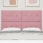 Preview: LED Kopfteil mit LED-Lichtleisten Rosa 160 cm Polyester