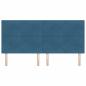Preview: LED Kopfteil mit LED-Lichtleisten Blau 200 cm Polyester