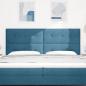 Preview: LED Kopfteil mit LED-Lichtleisten Blau 200 cm Polyester