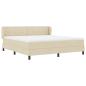 Preview: Boxspringbett mit Matratze Creme 180 x 200 cm Stoff